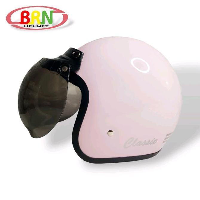 HELM BOGO CLASSIC RETRO HELM BOGO WANITA PRIA HELM KEKINIAN SNI BOGO KACA CEMBUNG HELM BERKUALITAS H