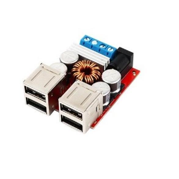 Step Down USB 4 PORT 5v 8A StepDown DC 8-35V KIT Charger
