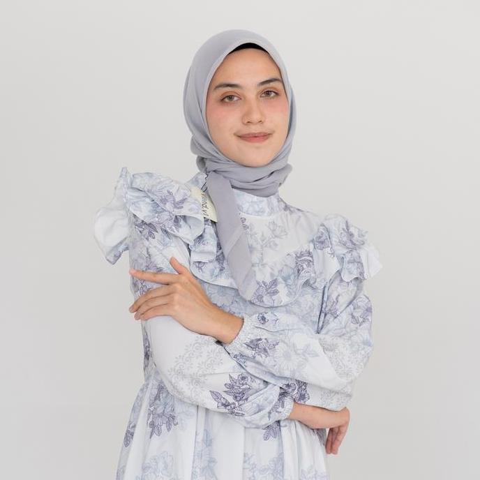 Dress Wanita Hijab Korean / Maxi Korea Bunga / Gamis Panjang Flower P.168