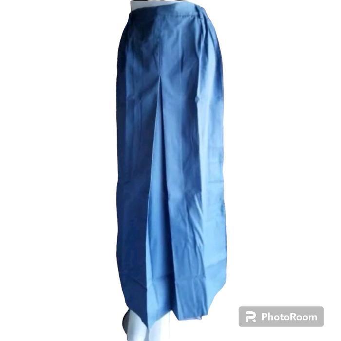 (Best Saller) Rok Jumbo Span Abu - Abu Sma Panjang Wanita Maxi Hitam Tebal Biru Bestseller