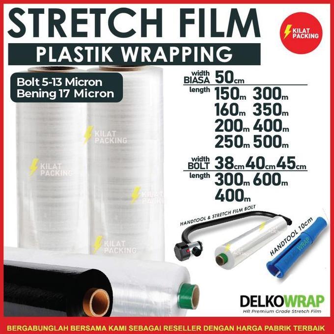 Stretch Film Bening / Plastik Wrapping Barang Plastic Wrap 50CM SATUAN