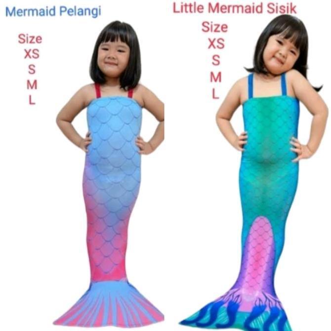 ASLI Baju Renang Anak Mermaid Sisik / Baju Mermaid / baju Putri Duyung Anak READY STOCK