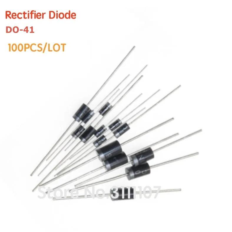 100PCS/LOT 1N4007 1N5819 FR107 1N4001 1N5817 1N5399 UF4007  FR207 FR157 1N4004 1N4937 HER107 RL207  