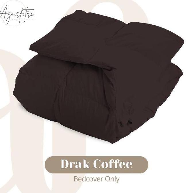 Agusfitri_olshop Bedcover Only 180x220 Double Plain Katun Microdispers Kain Halus Lembut Tidak Berbu