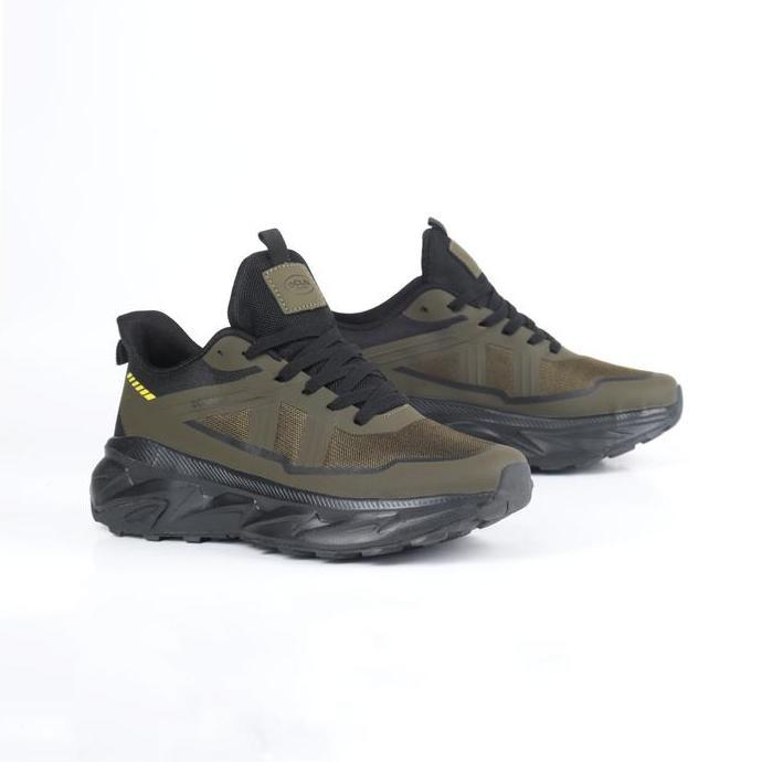 DECLAN SEPATU SNEAKER OUTDOOR TRAIL RUNNING CASUAL PRIA ROOVER 01-102  BLACK KARET SHOES ORIGINAL DA