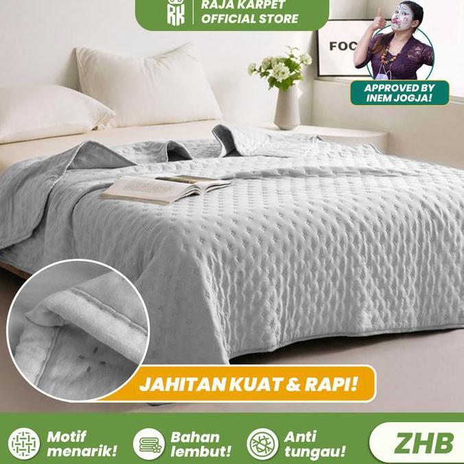 RAJA X INEM Selimut Polos Halus & Lembut Bahan Kain Microtex & Dacron (Hanya Selimut)