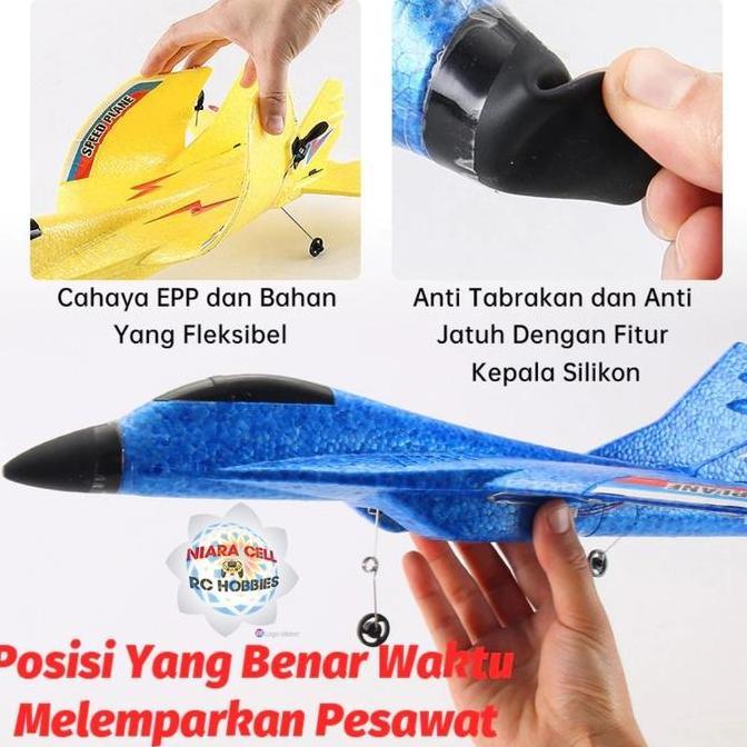 MAINAN PESAWAT RC FX823 MODEL PESAWAT TEMPUR F16 DENGAN REMOTE CONTROL KIDS KODE 529