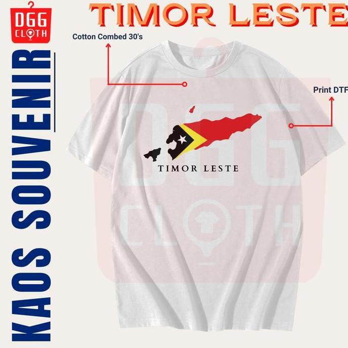 DGGCloth Kaos Souvenir Timor Leste Baju Tshirt  Oleh Oleh Type 5