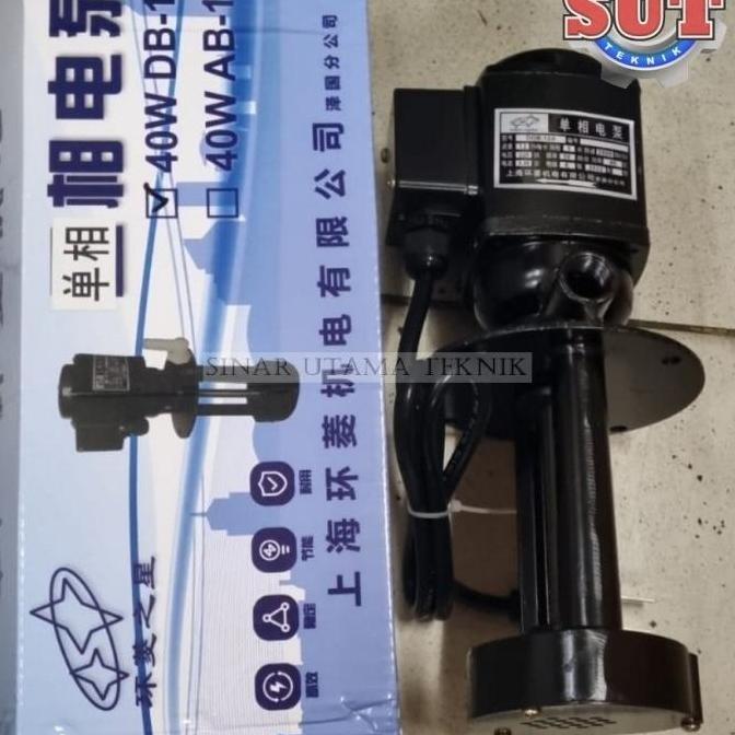 Pompa cooland 40 Watt 1 phase pompa air pendingin coolant mesin bubut