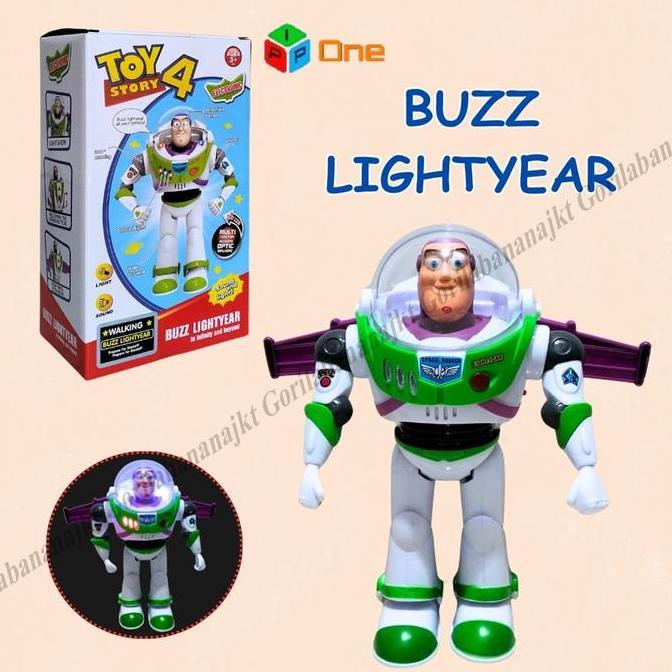 Mainan Robot BuzzLightyear ada Lampu Suara dan Sayap