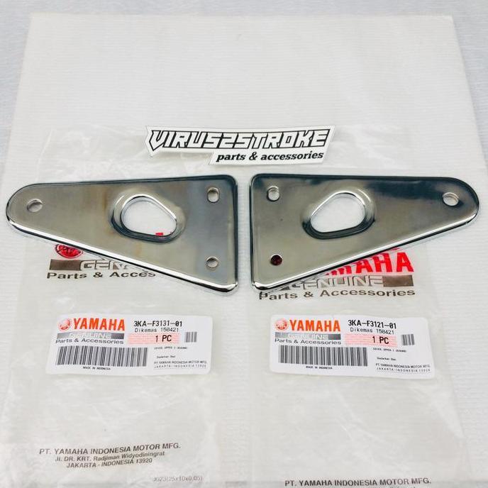 NEW Bracket Breket Dudukan Lampu Depan Bulat Set RX King New Peredam Ori