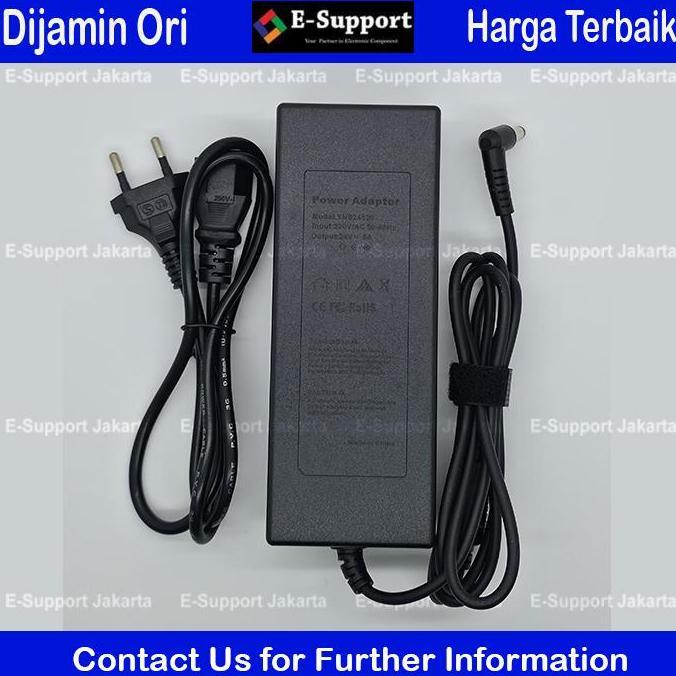 E-Support Adaptor 12V 10A Murni Switching untuk Pompa Air DC & Alat Elektronik Lainnya Input 100v-24
