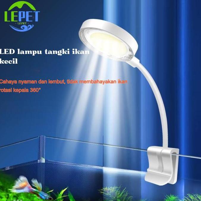 LEPET lampu aquarium mini D1 / LED aquarium / lampu aquarium jepit