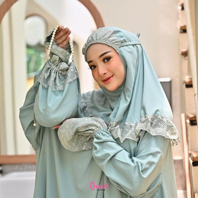 ASLI Quail Hijab - Kalista Mukena Lengan | Mukena Best Sr | Mukena Premium | Mukena Umroh READY STOC