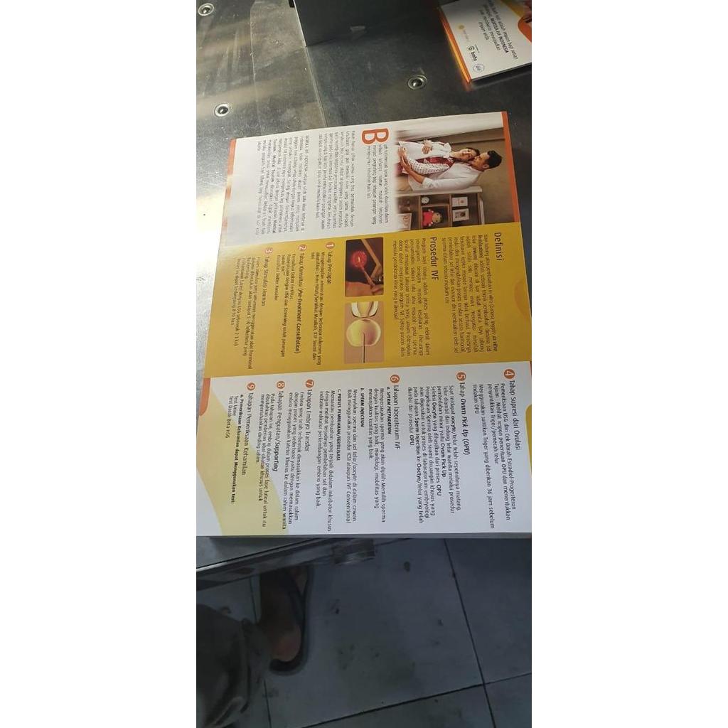 Cetak leaflet Full Colour Uk. A4 + Glossy da lipat 3 Promo