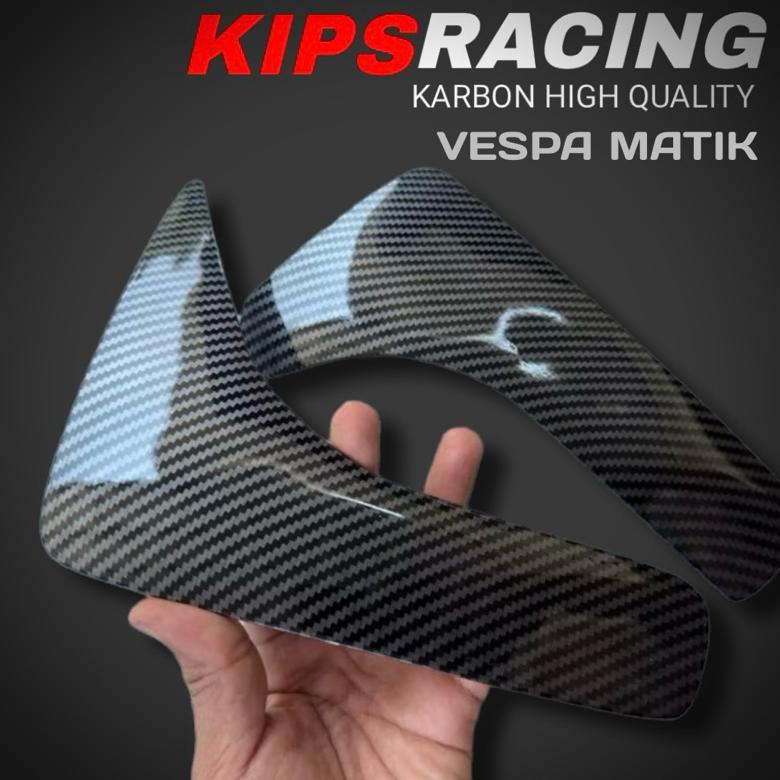 COVER SAYAP CARBON VESPA SPRINT KIRI KANAN vespa MATIC sprint carbon Garnish pront vespa matik carbo