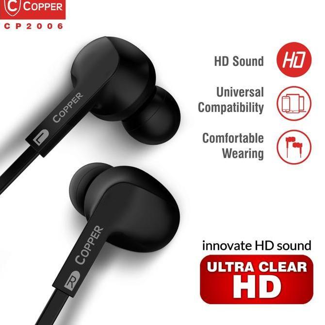 COPPER ULTRA CLEAR CP2006 Series Earphone / Headset / Handsfree