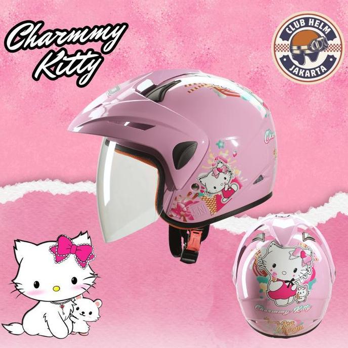 Helm Anak Perempuan Cewe Karakter Charmmy Kitty