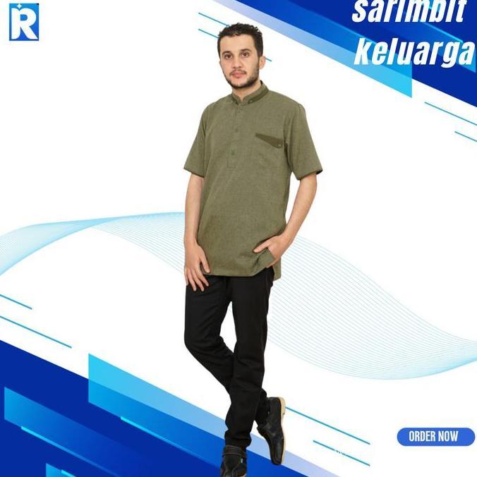 Sarimbit Keluarga Muslim Premium Arra Rayyan Army Family Set Couple M