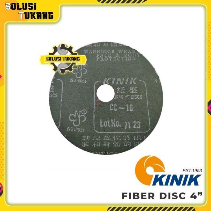 Amplas Bulat 4" Fiber Fibre Disc Grit CC16 CC 16 Kinik