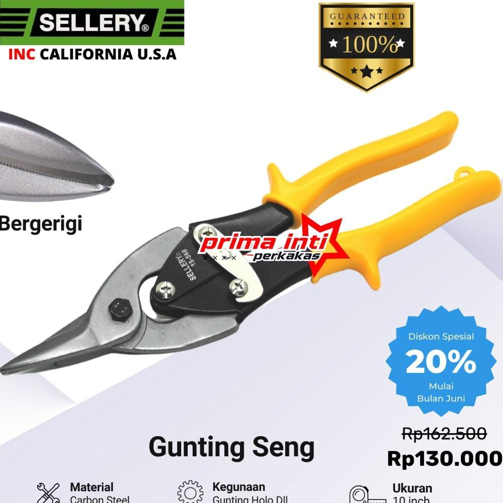 Gunting Seng Sellery 10" / Gunting Baja Ringan 10" Sellery