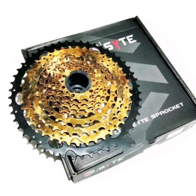SPROCKET SYTE 11 SPEED 50T 11-50T GOLD CASSETE ORIGINAL DAN TERPERCAYA