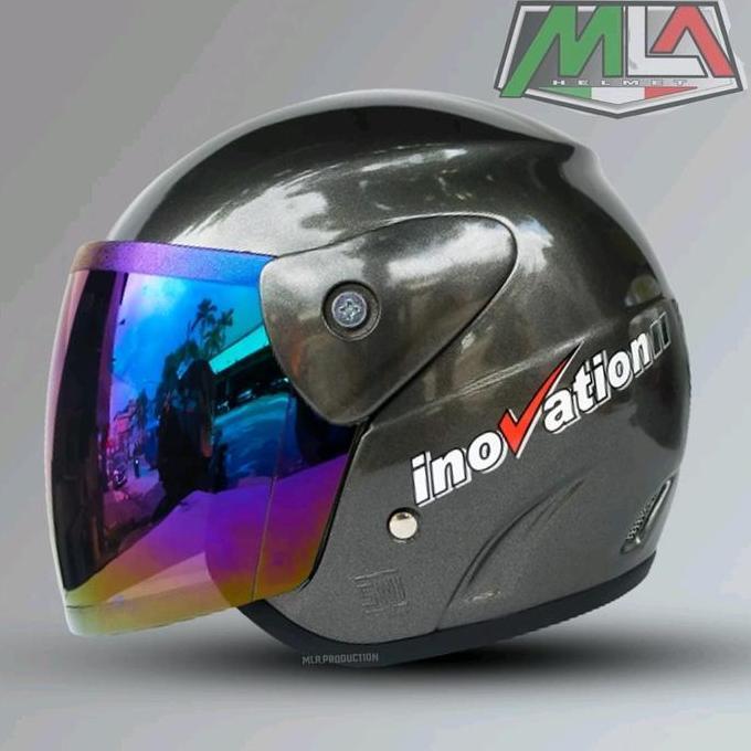 Saless Helm Murah Sni/Helm Half Face Murah /Helm Half Face Dewasa Model Gm Evolution Polos Kaca Rain