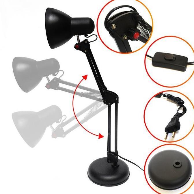 Tiang Lampu Belajar Arsitek 800 Jiamei Hitam