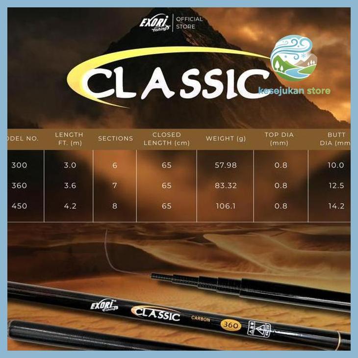 (PANCING) JORAN TEGEK EXORI CLASIC 300 S/D 450 | JORAN TEGEK | CARBON SIAP KIRIM