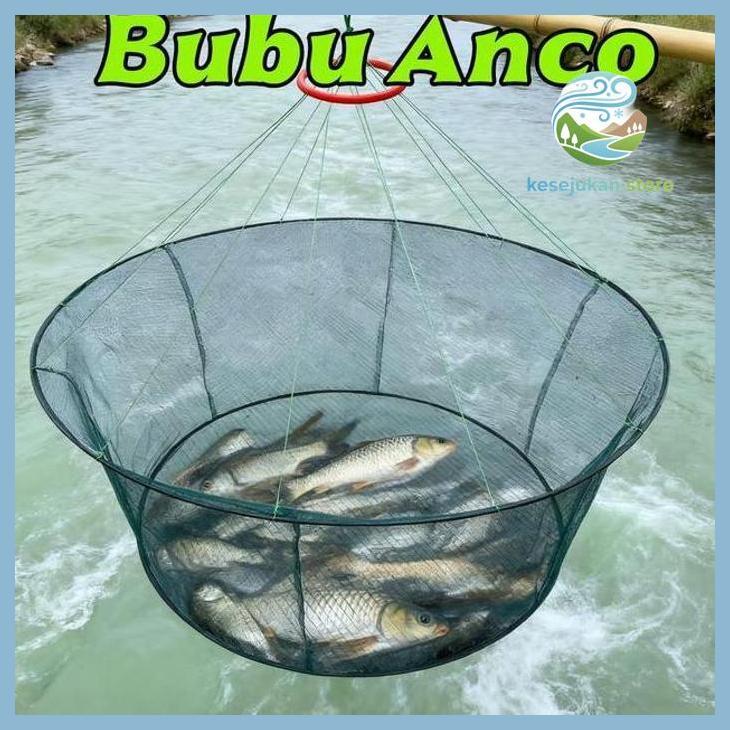 (PANCING) BUBU ANCO PERANGKAP BUBU ANCO TANGKUL JARING LIPAT BULAT 1 METER ALAT PANCING SERBAGUNA UN