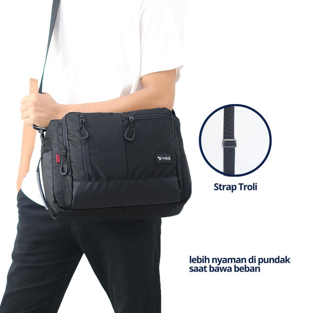 NEW Tas Selempang Laptop Pria 14 Inch, Ideal untuk Kuliah & Kerja