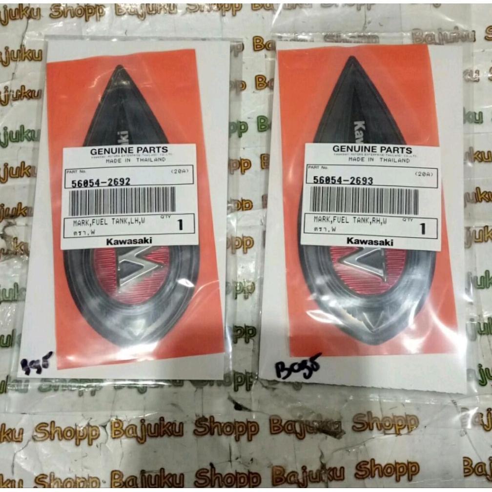 EMBLEM TANGKI MARK EMBLEM TANKI TENGKI KAWASAKI W175 W 175 CAFE ORIGINAL KAWASAKI