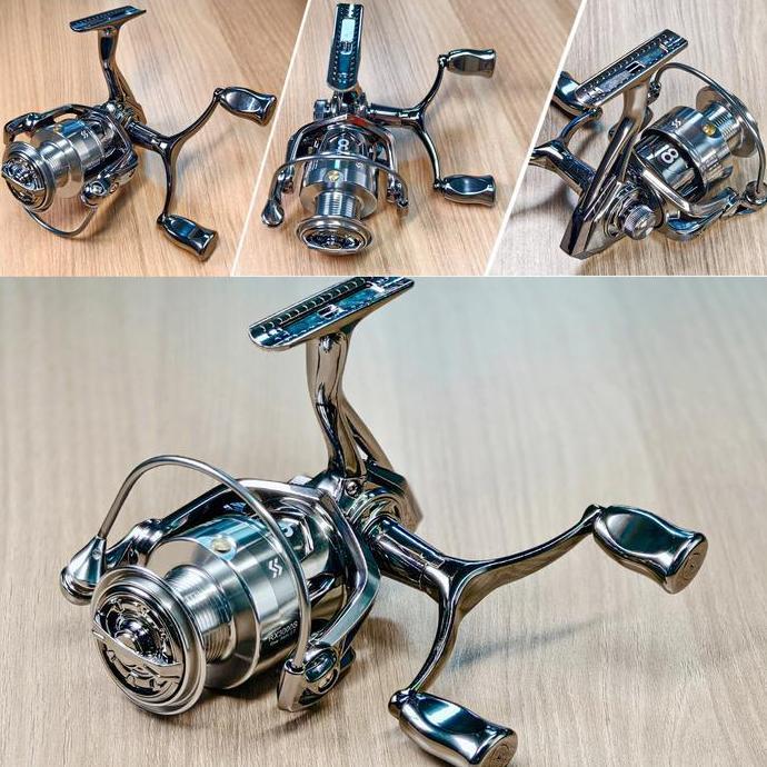 Sougayilang [COD] Reel Pancing Metal Power Handle Two-Way 12+1BB Max Drag 22LB Katrol Kerekan Alat P