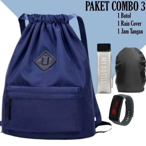 CUCI GUDANG Ransel wanita serut/Tas Ransel Serut wanita TOTEBAG SERUT TAS OLAHRAGA TAS SERUT  CEWEK 