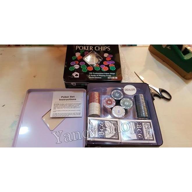 Kartu Remi Board Game Poker Set 100 Mainan Anak Dan Dewasa