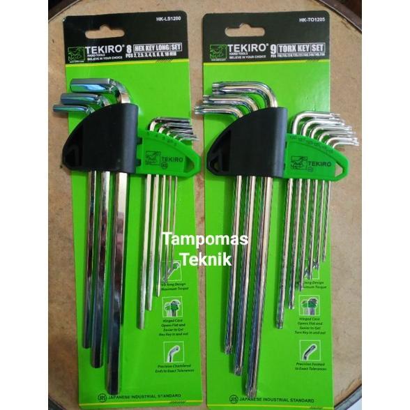 Kunci L Tekiro 2 Set Kunci L Bintang Paket Kunci L Biasa Kunci L Set Tekiro