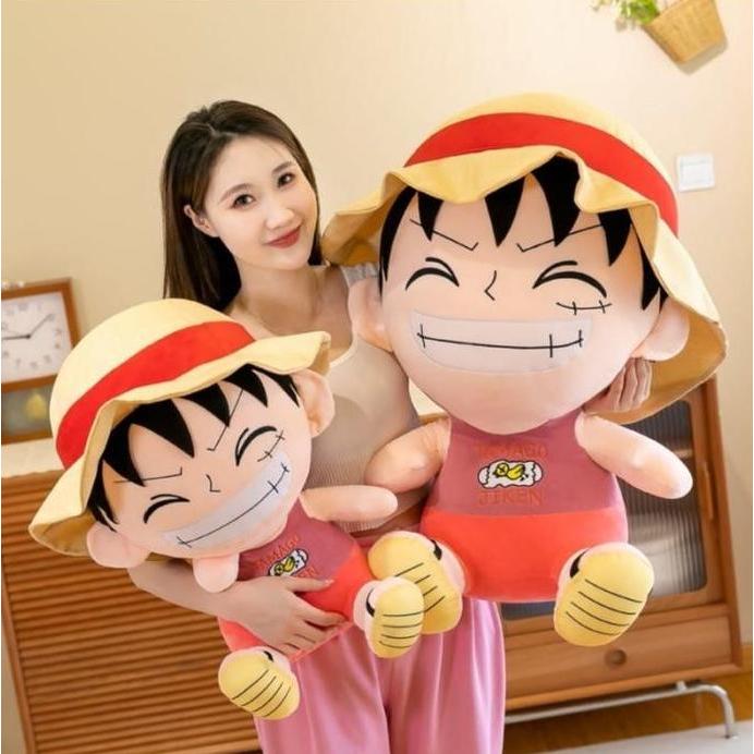 Boneka mainan  One piece Chopper karakter D Luffy ukuran Jumbo Tinggi 40 cm Hadiah Anak Dolls Toys S