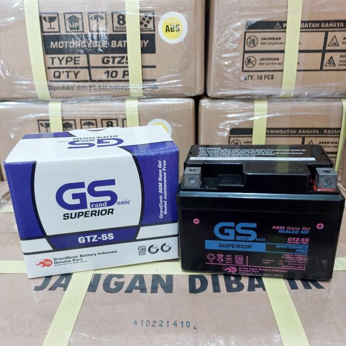 Aki Motor Beat Fi Cw, Beat Karbu, Vario 110, Supra X 125, Scoopy, Spacy, Vixion Gs Gtz5S Mf Aki Keri