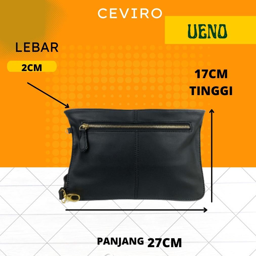 CUCI GUDANG CEVIRO Dompet Kulit Pria Dan Wanita Ceviro Ueno Clutch Paling Terbaru Original
