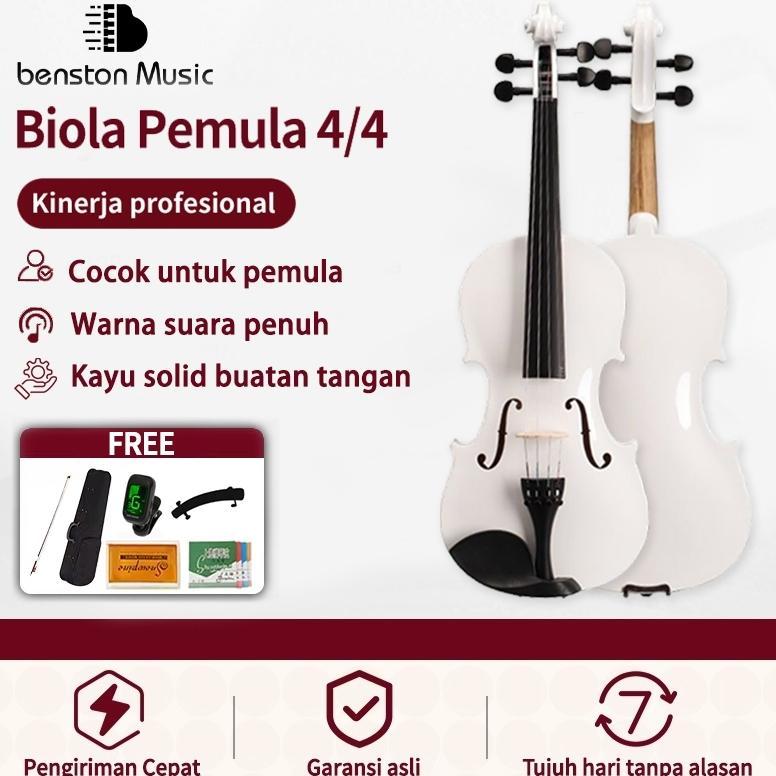 Benston Music- 4/4 biola untuk dewasa, anak-anak, dan remaja /alat musik gesek /biola anak /biola re
