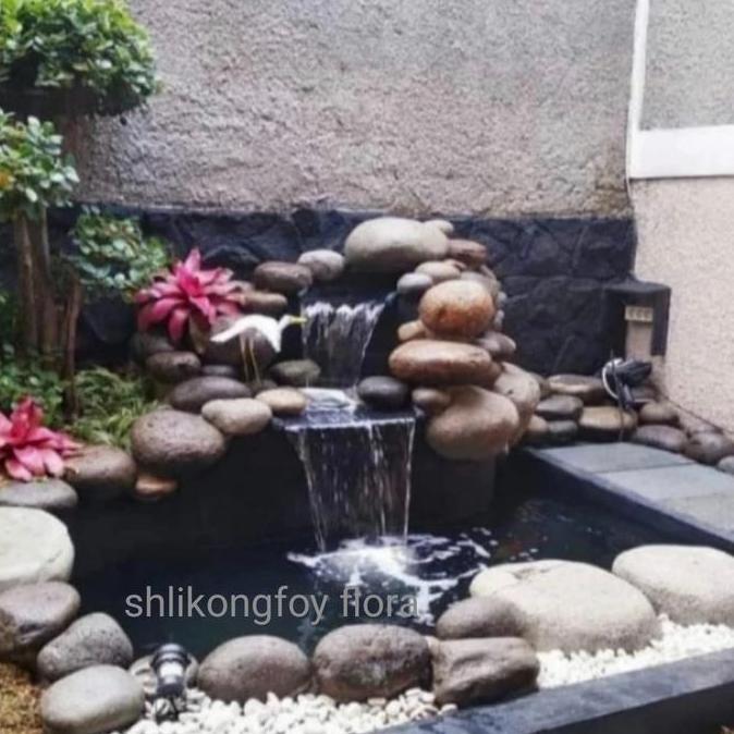 kolam koi/kolam air terjun/kolam alami