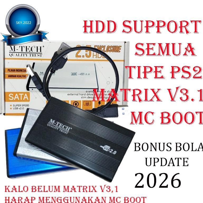 Hardisk Eksternal PS2 / HDD PS2 500GB|250GB|160GB|120GB| Support Semua PS2