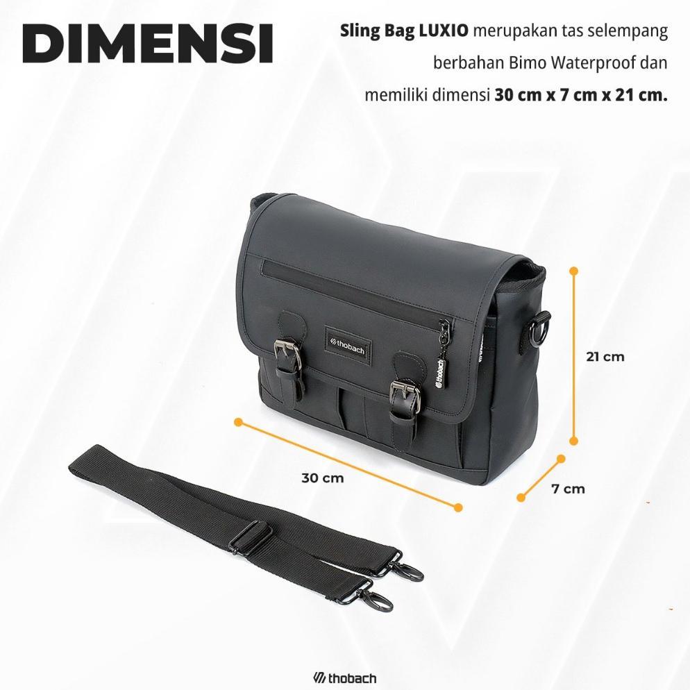 Sale THOBACH-TAS SELEMPANG WATERPROOF LUXIO MESSENGER BAG SLING BAG PRIA MULTIFUNGSI