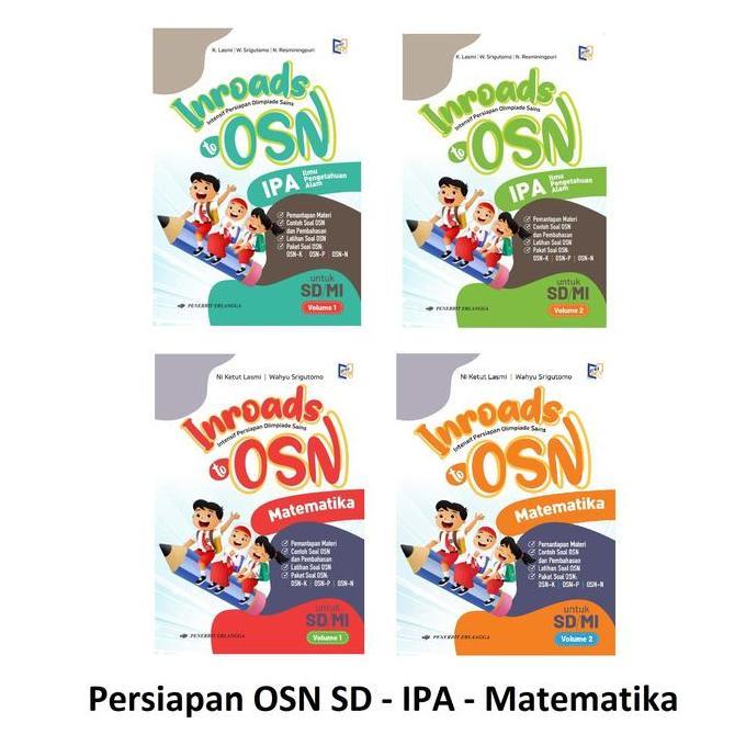 Buku Inroads to OSN IPA Matematika SD Mi Olimpiade Sains Nasional Kurikulum Merdeka Erlangga