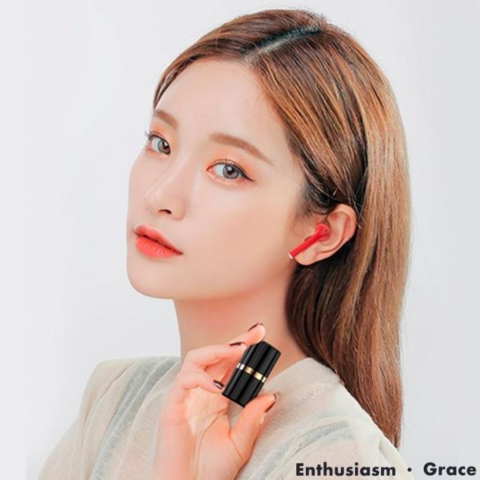 True Wireless Stereo X99 Headset Bluetooth Tws Bentuk Lipstick