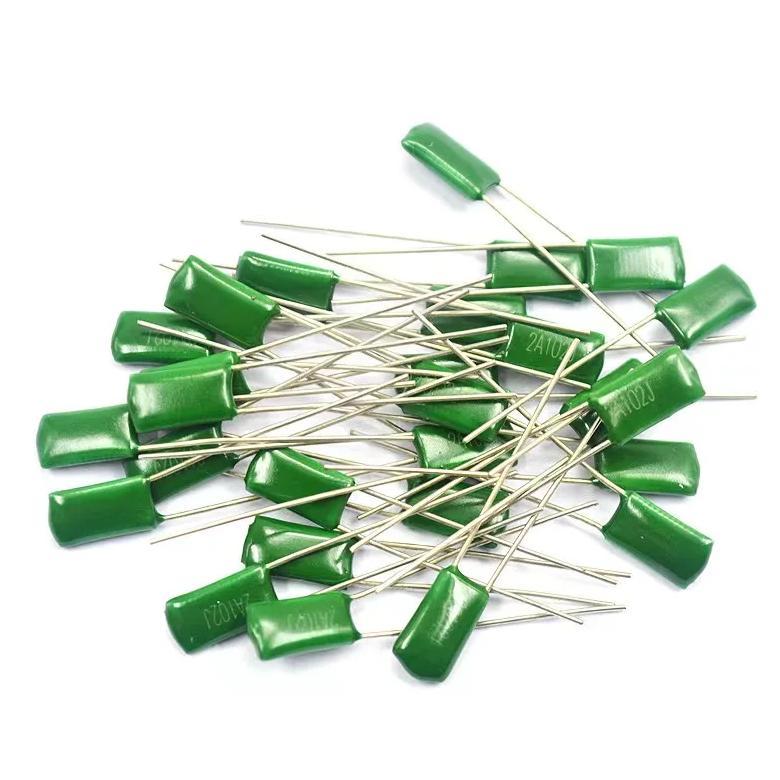 30 pcs Polyester film capacitor 100V  630V 1000V 330PF 470PF 560PF 680PF 820PF 1NF 1.2NF 1.5NF 1.8NF