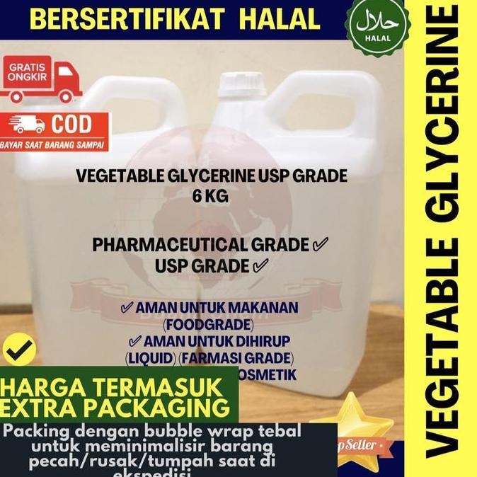 Vegetable glycerine 6 Kg / gliserin / WILMAR Liquid