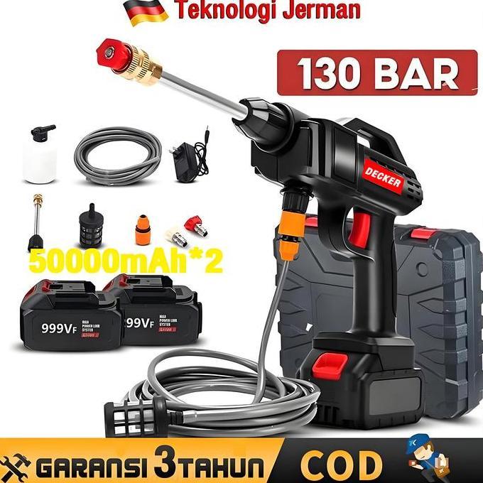 BERKUALITAS DECKER Alat Cuci Mobil AC Mobil Power Sprayer Cuci Steam Berkualitas Pompa Mesin Steam A