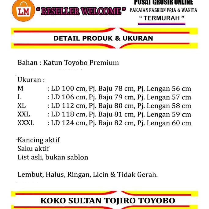 LM 23355 Baju Koko Pria Lengan Panjang Terbaru 2021 SULTAN TOJIRO TERMURAH TERLARIS TERBARU