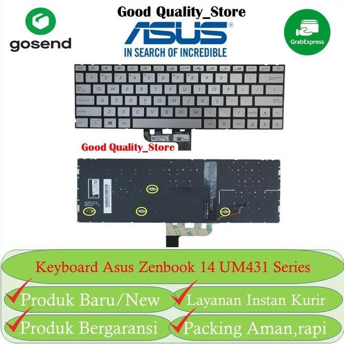 Keyboard laptop Asus Zenbook 14 UM431 UM431D UM431DA UM431DA Backlight